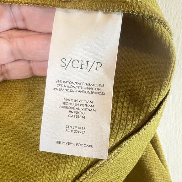 Cabi Touring Jacket #4117 Moss Gold Size Small Zip Front Pockets Textured - Picture 7 of 9